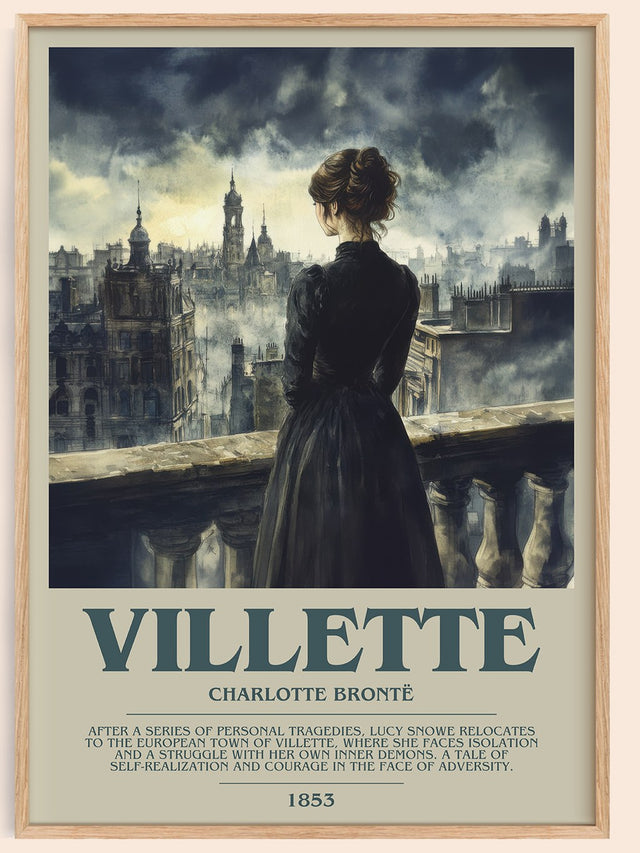 Villette Bookish Wall Art by Charlotte Brontë