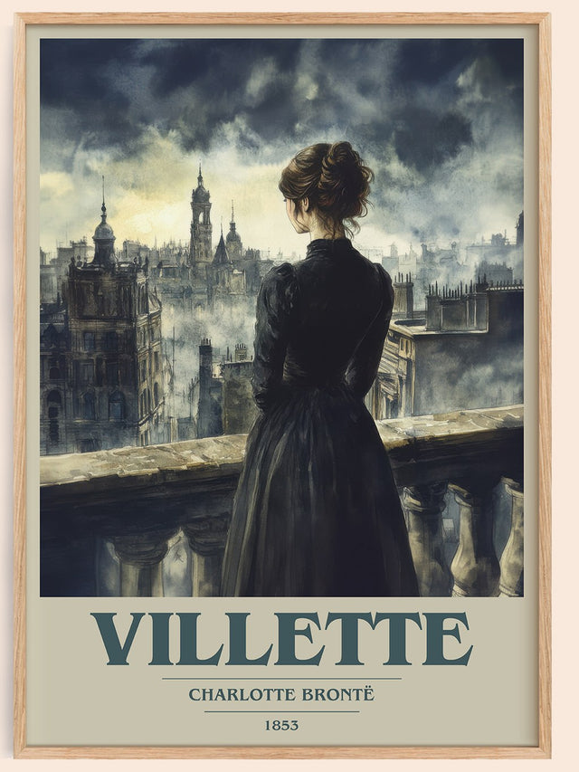 Villette Book Cover Poster by Charlotte Brontë