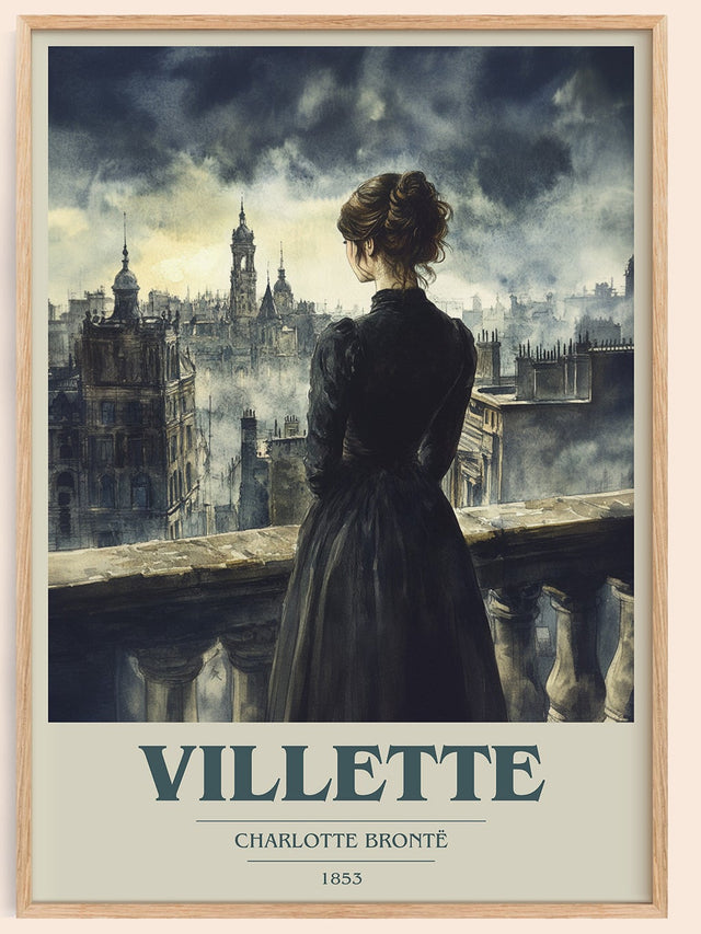 Villette Book Cover Poster by Charlotte Brontë