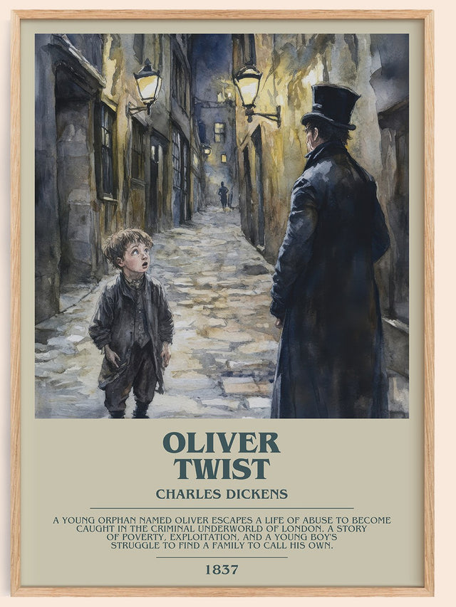Oliver Twist Bookish Wall Art by Charles Dickens