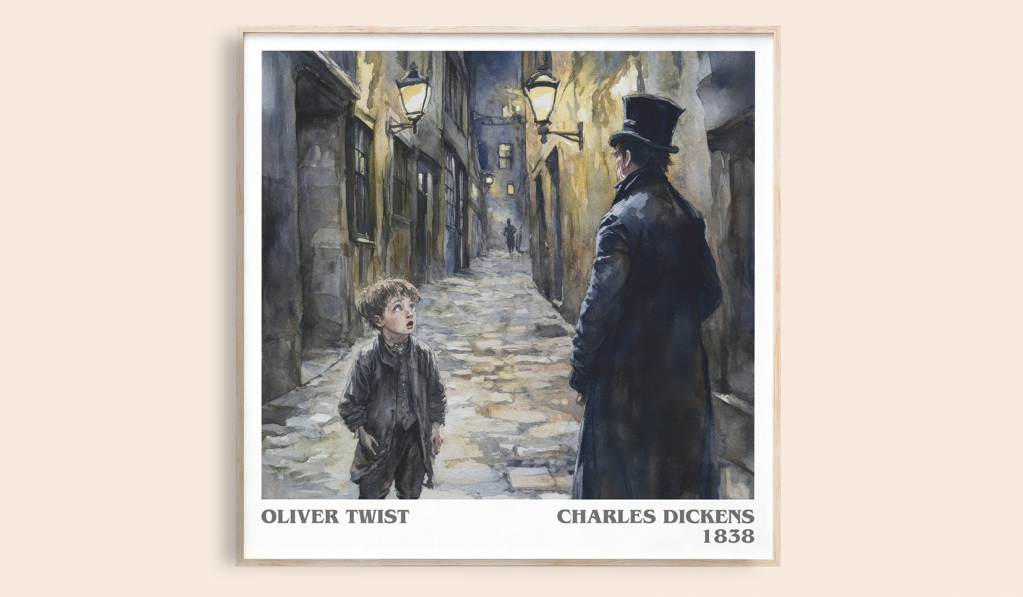 Oliver Twist Literary Art Print by Charles Dickens