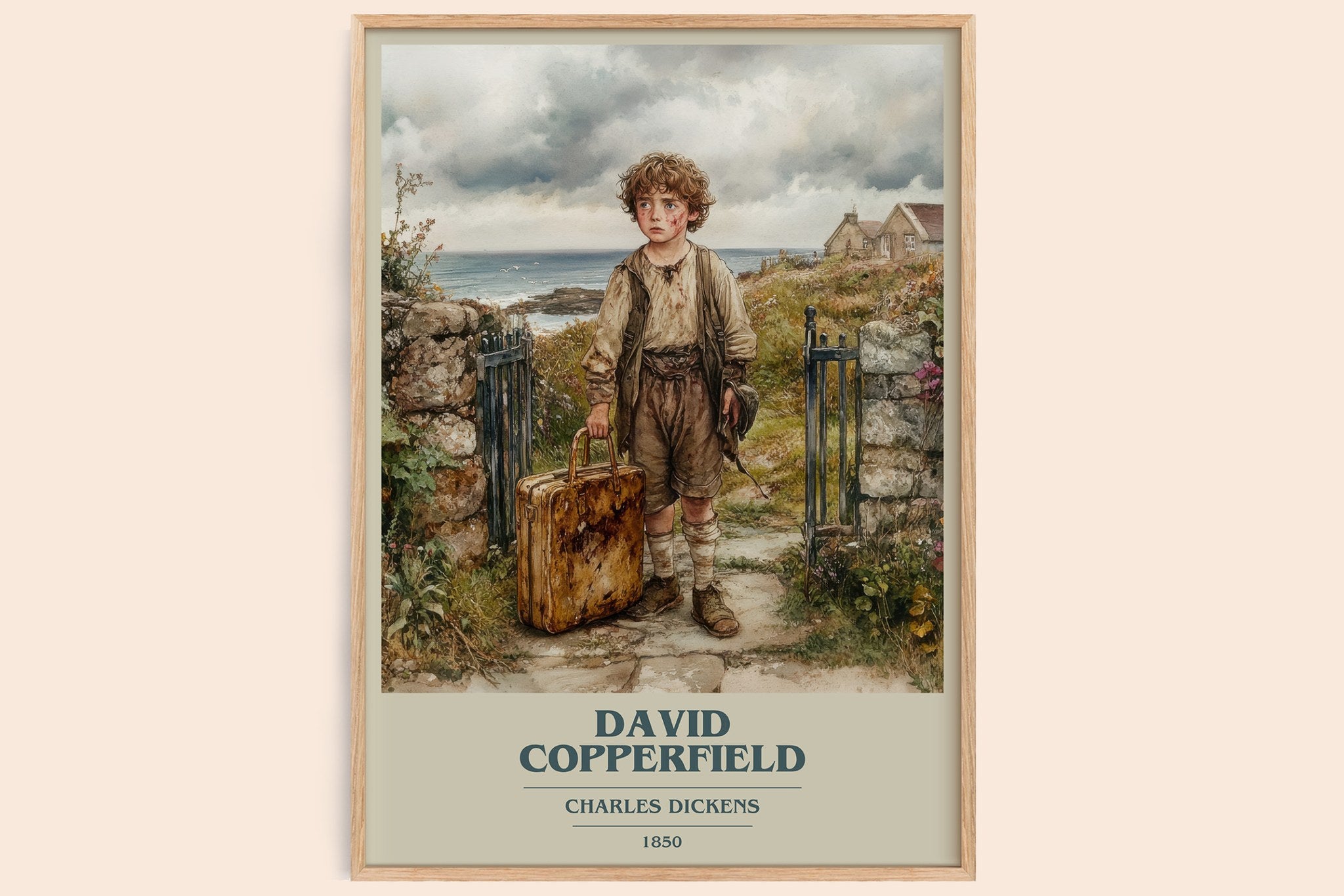 David Copperfield Book Cover Poster by Charles Dickens
