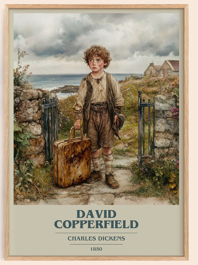 David Copperfield Book Cover Poster by Charles Dickens