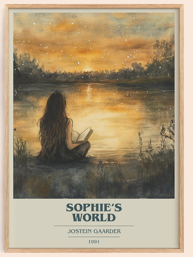 Sophie's World Book Cover Poster by Jostein Gaarder
