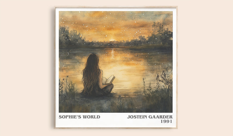 Sophie's World Literary Art Print by Jostein Gaarder (Square style)