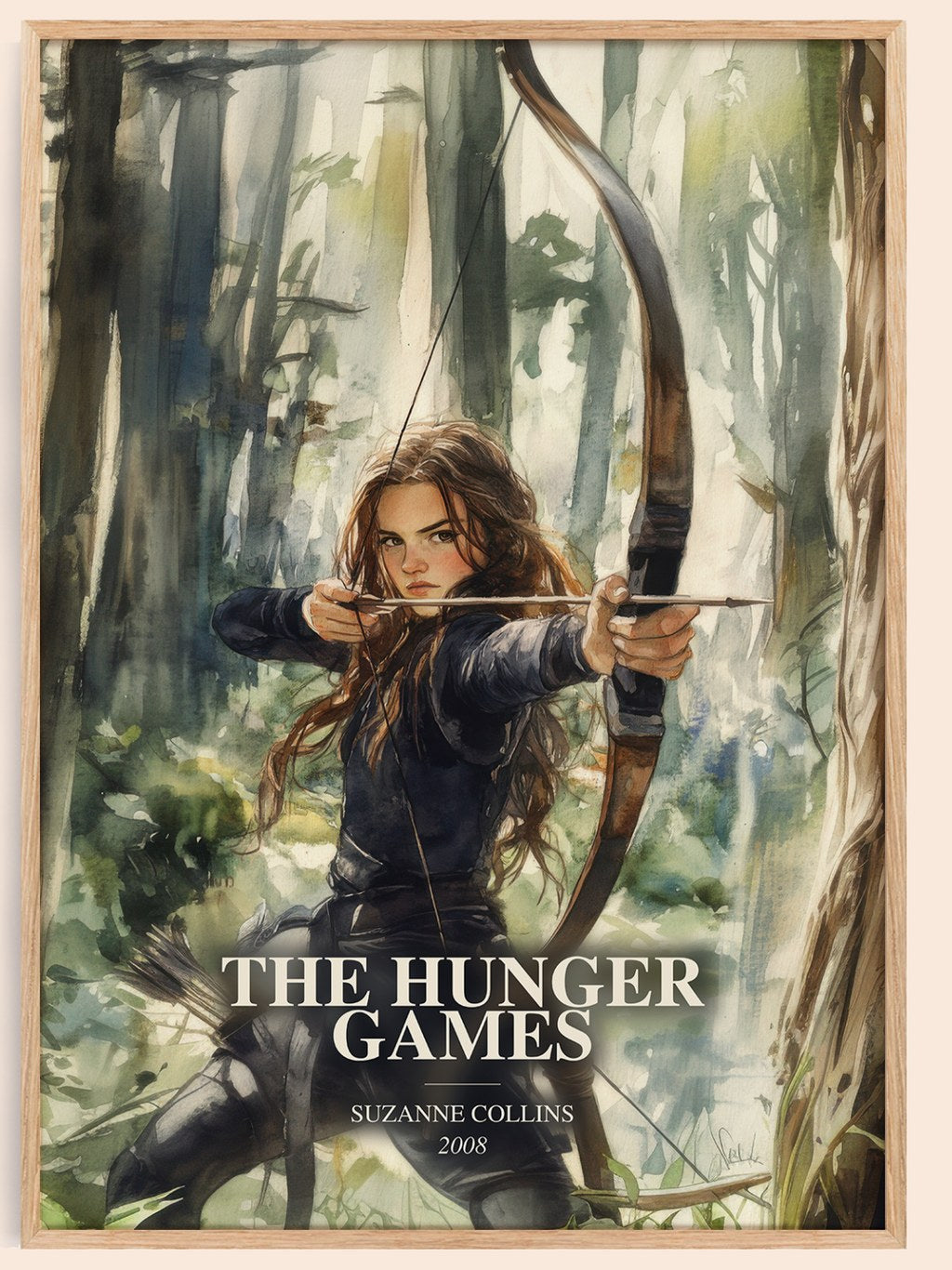 Hunger Games Book Watercolour Illustration by Suzanne Collins