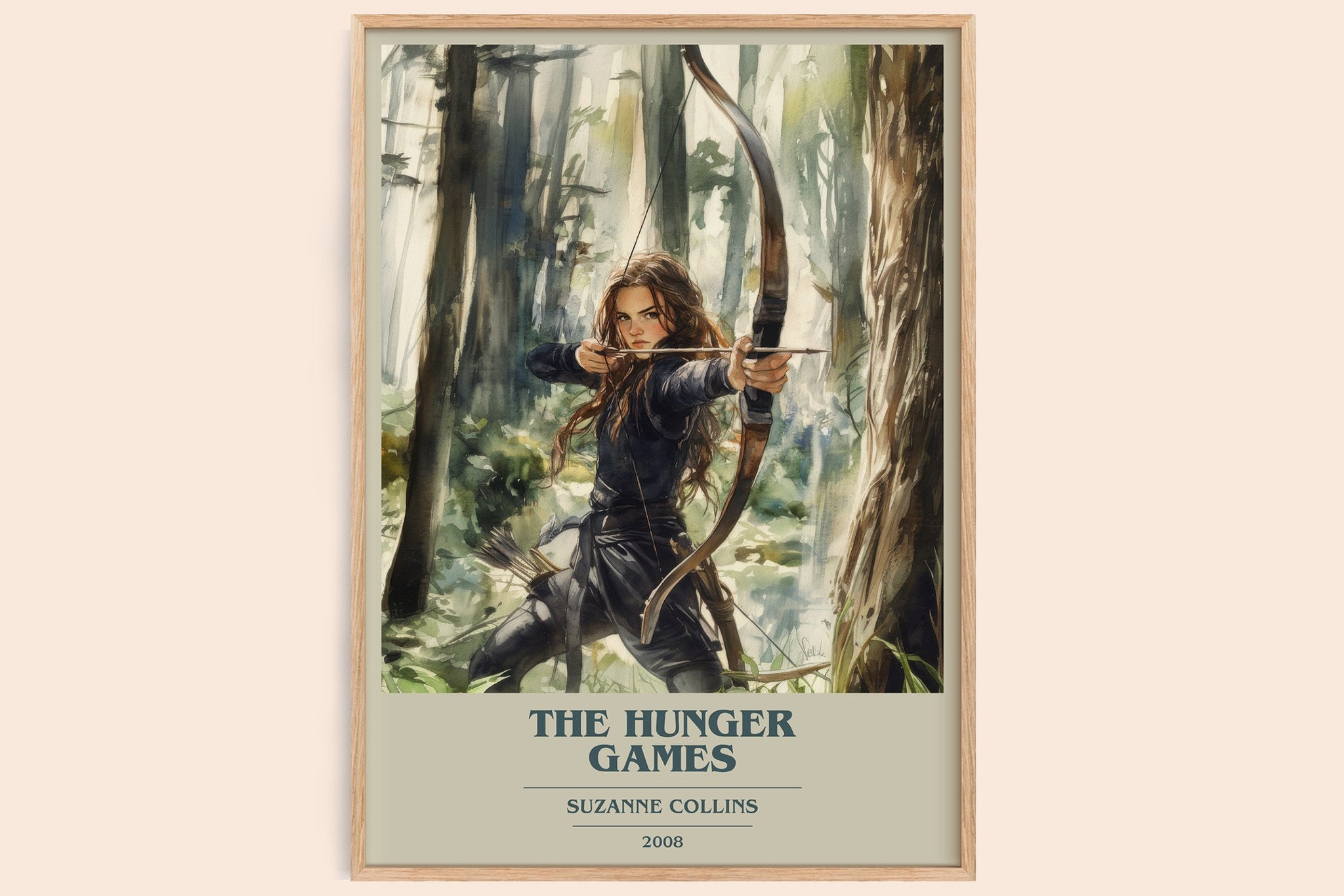 Hunger Games Book Cover Poster by Suzanne Collins