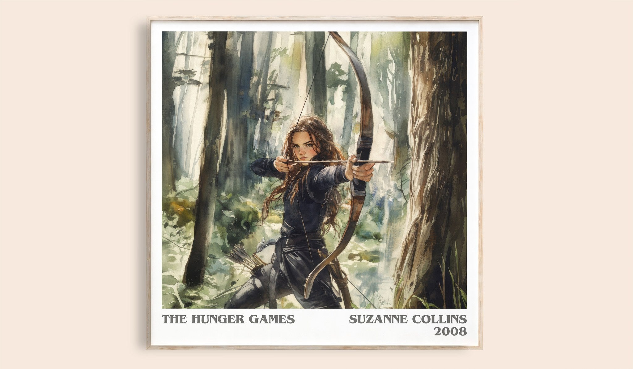Hunger Games Literary Art Print by Suzanne Collins