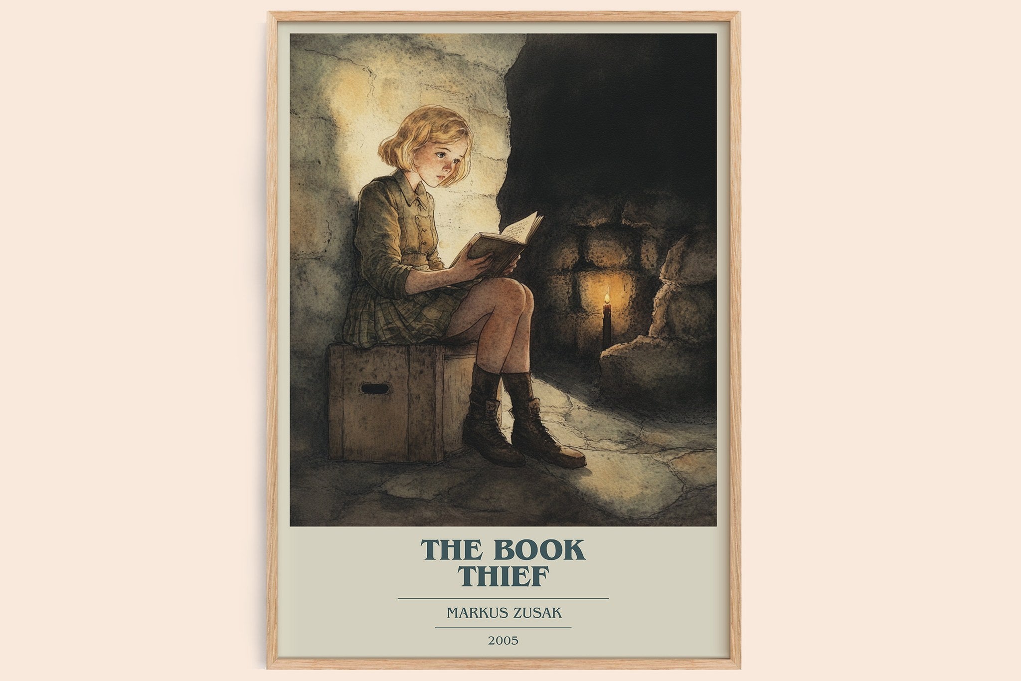 The Book Thief Book Cover Poster by Markus Zusak