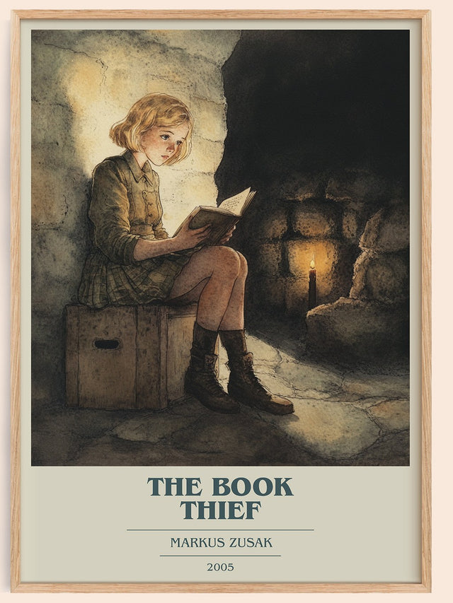 The Book Thief Book Cover Poster by Markus Zusak