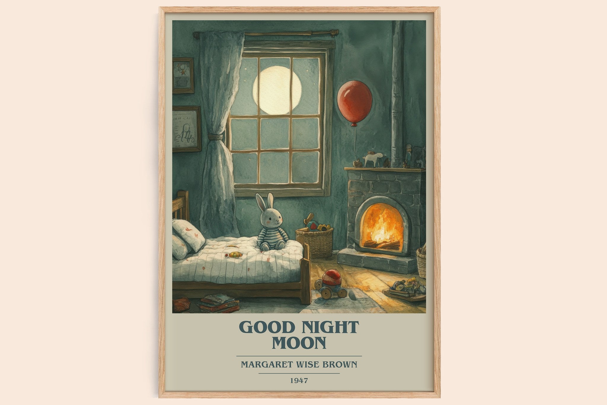 Good Night Moon Book Cover Poster by Margaret Wise Brown