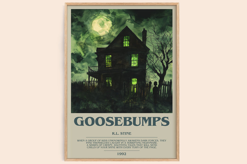 Goosebumps Bookish Wall Art by R.L. Stine (Modern style)