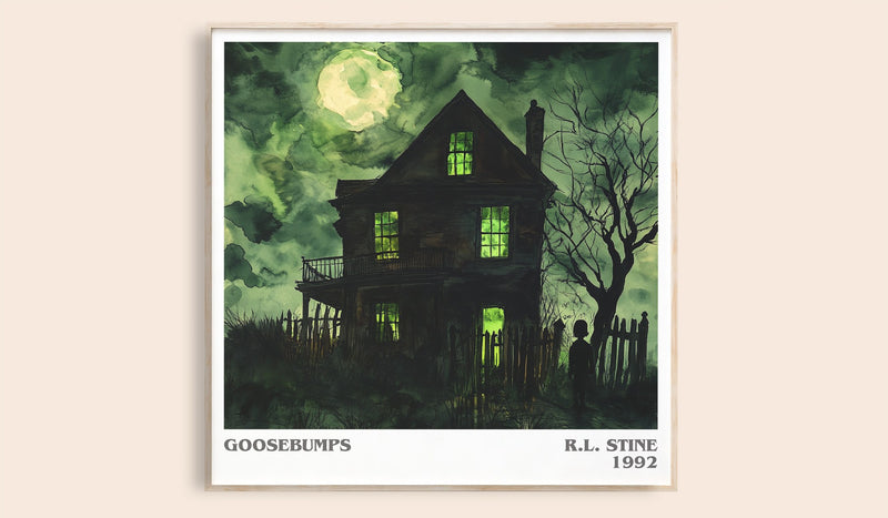 Goosebumps Literary Art Print by R.L. Stine (Square style)
