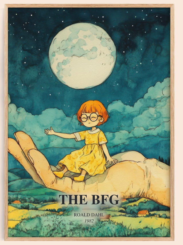 The Bfg Book Watercolour Illustration by Roald Dahl