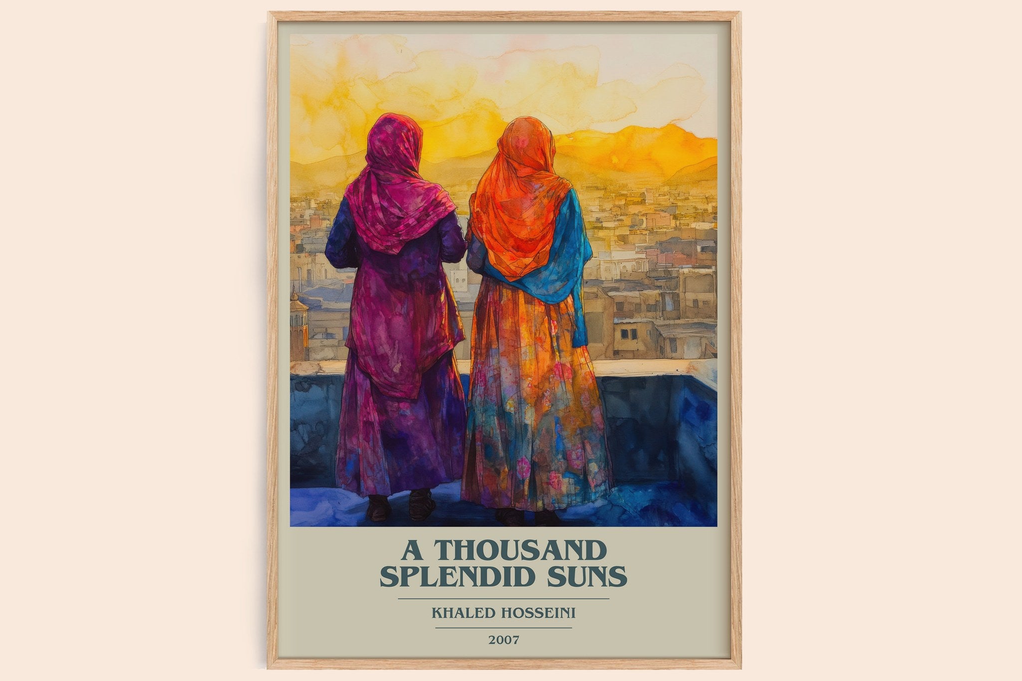 A Thousand Splendid Suns Book Cover Poster by Khaled Hosseini