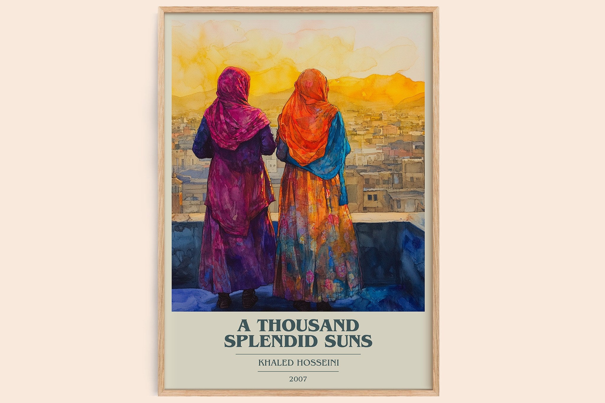 A Thousand Splendid Suns Book Cover Poster by Khaled Hosseini