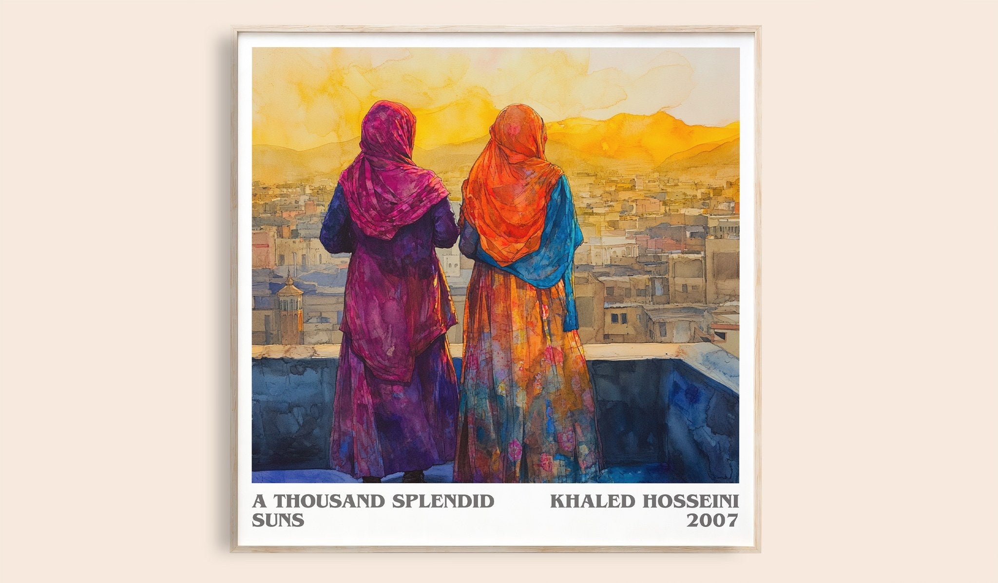 A Thousand Splendid Suns Literary Art Print by Khaled Hosseini
