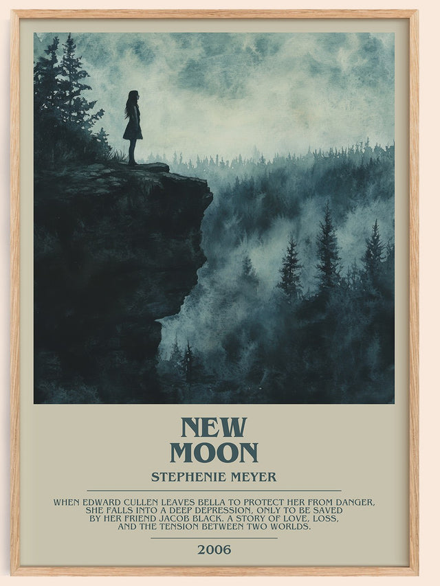 New Moon Bookish Wall Art by Stephenie Meyer