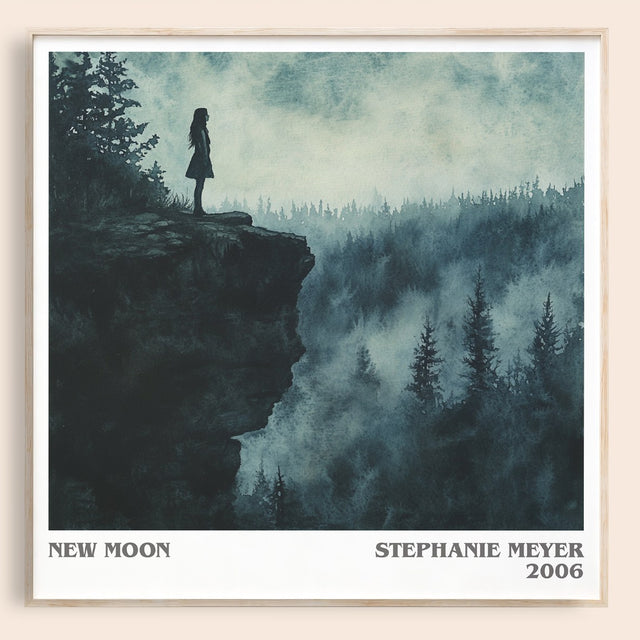New Moon Literary Art Print by Stephenie Meyer