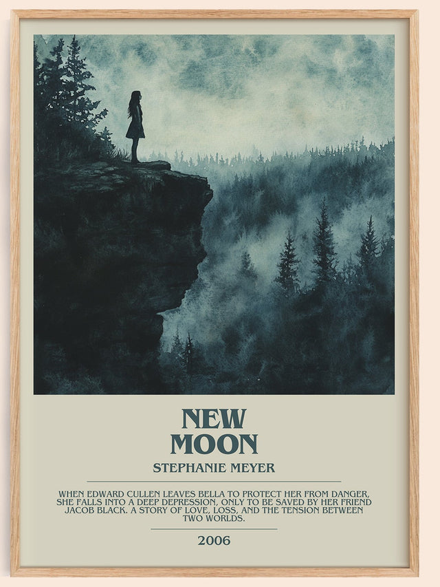 New Moon Bookish Wall Art by Stephenie Meyer