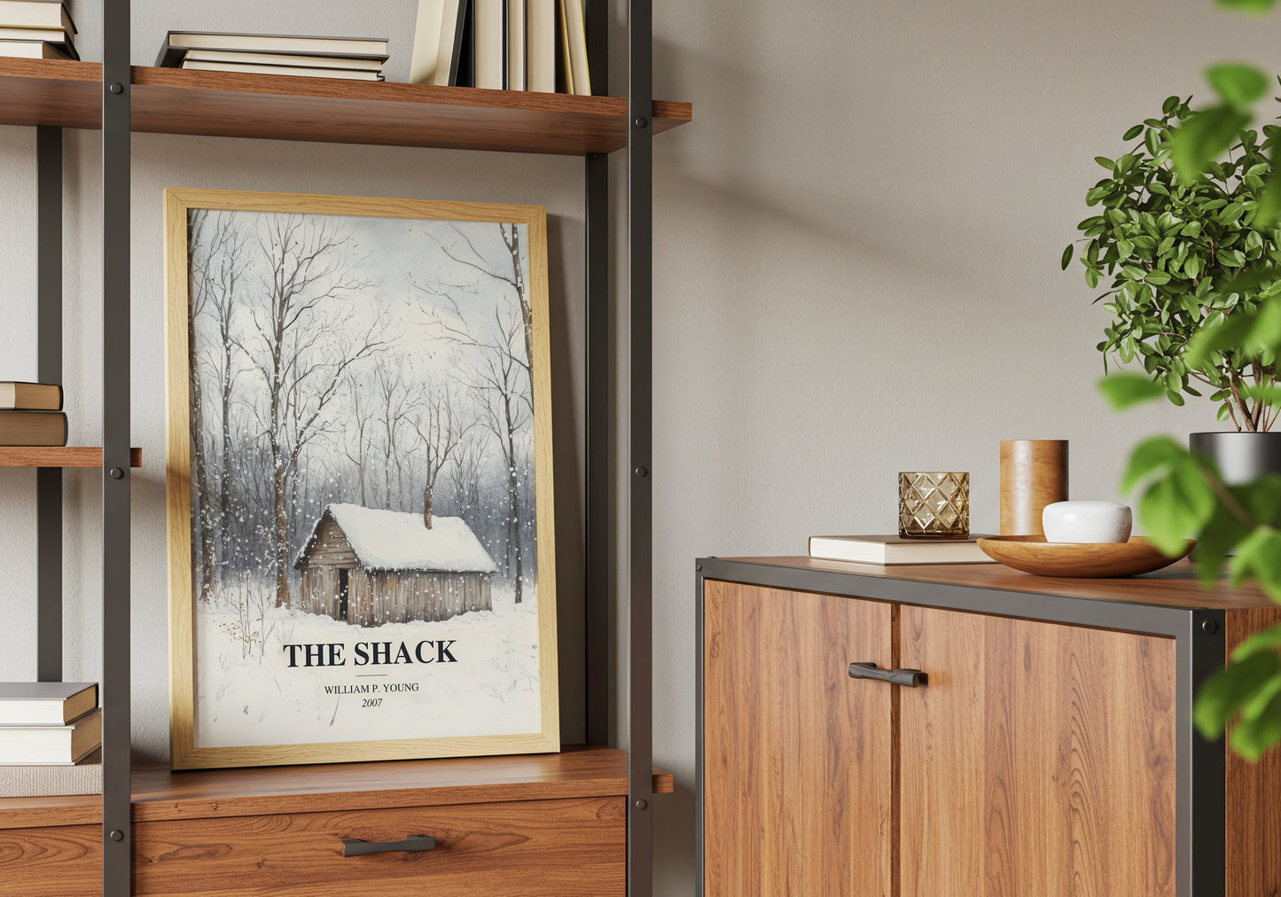 The Shack book watercolour illustration paper finish options – matte satin gloss