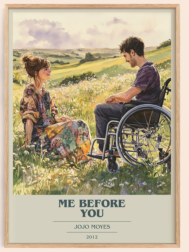 Me Before You Book Cover Poster by Jojo Moyes