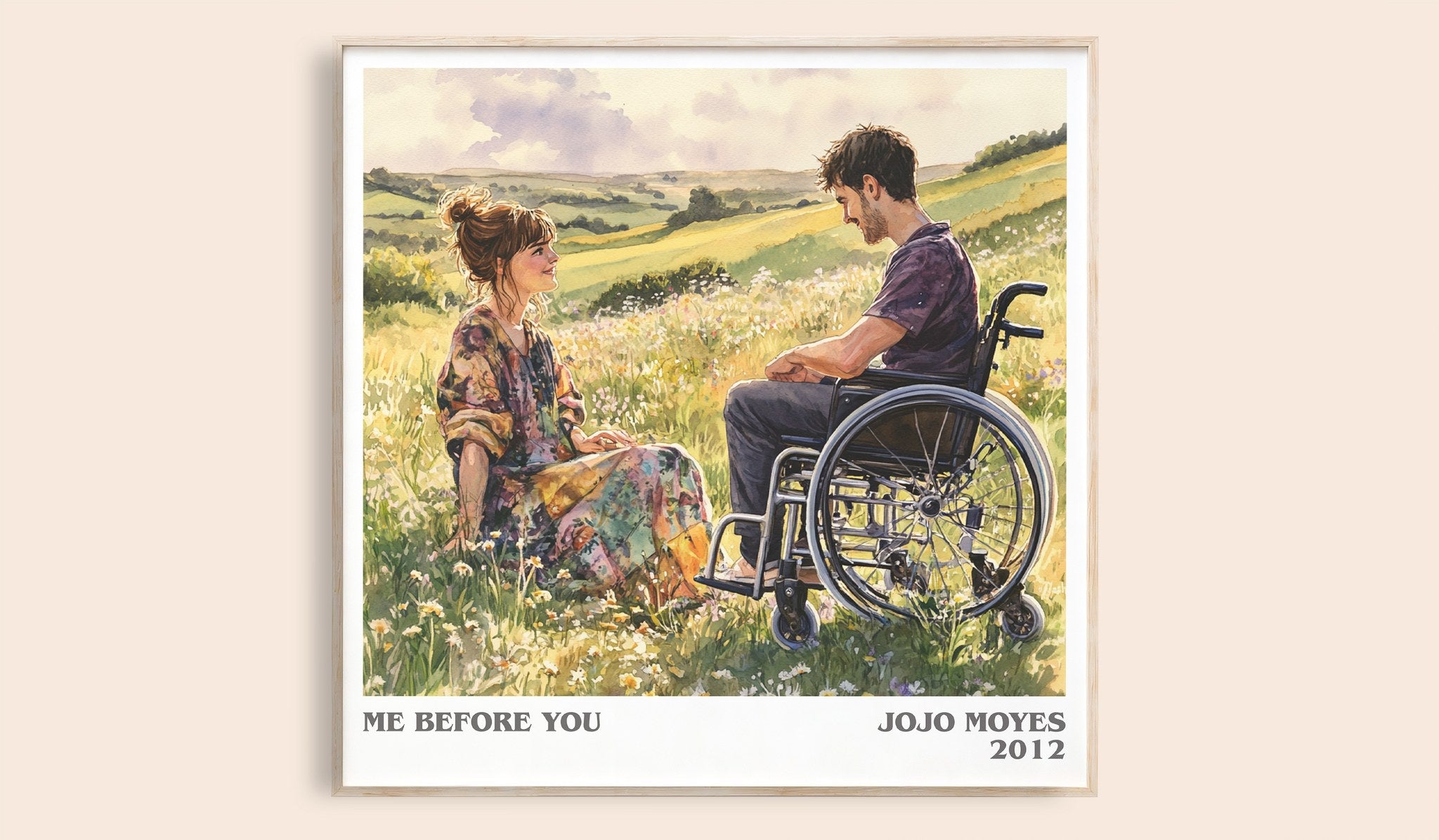 Me Before You Literary Art Print by Jojo Moyes