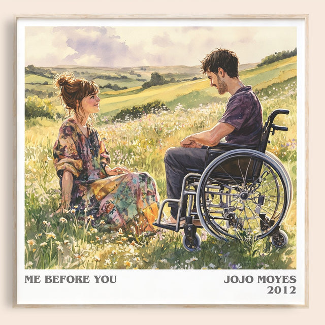 Me Before You Literary Art Print by Jojo Moyes