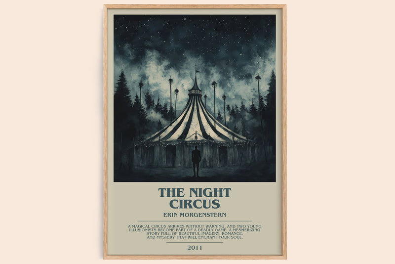 The Night Circus Bookish Wall Art by Erin Morgenstern (Modern style)