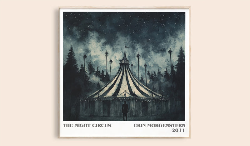 The Night Circus Literary Art Print by Erin Morgenstern (Square style)