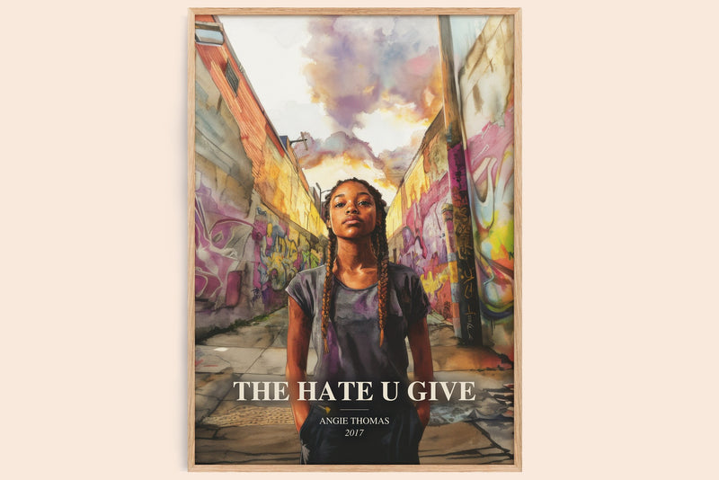 The Hate U Give Book Watercolour Illustration by Angie Thomas (Edge style)