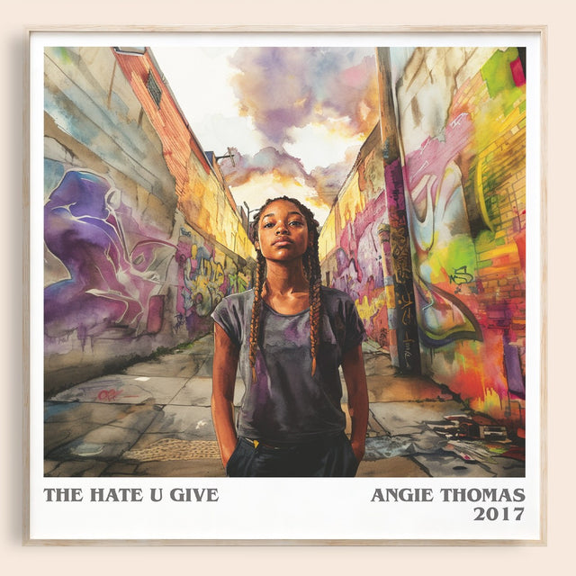 The Hate U Give Literary Art Print by Angie Thomas