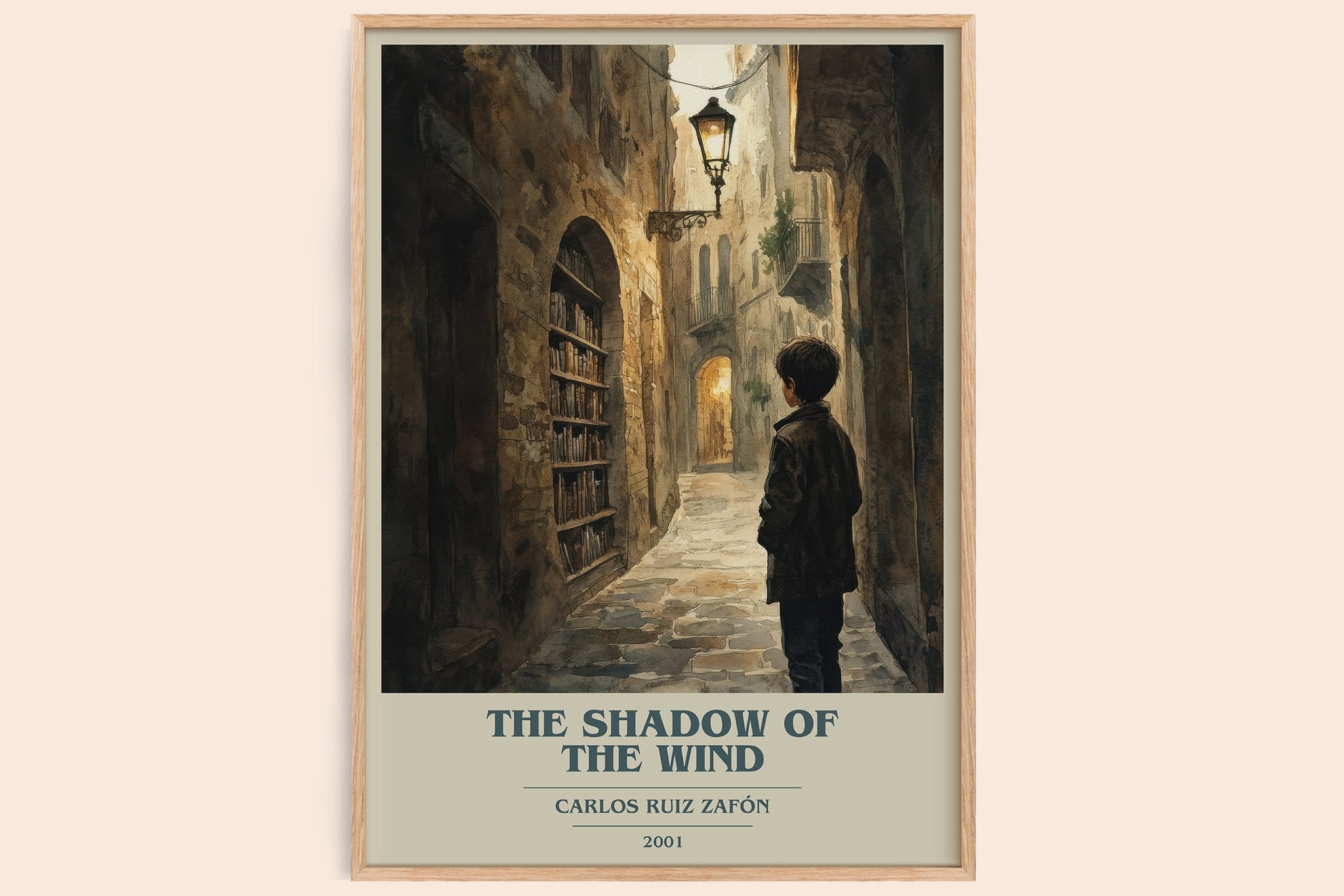 The Shadow Of The Wind Book Cover Poster by Carlos Ruiz Zafón