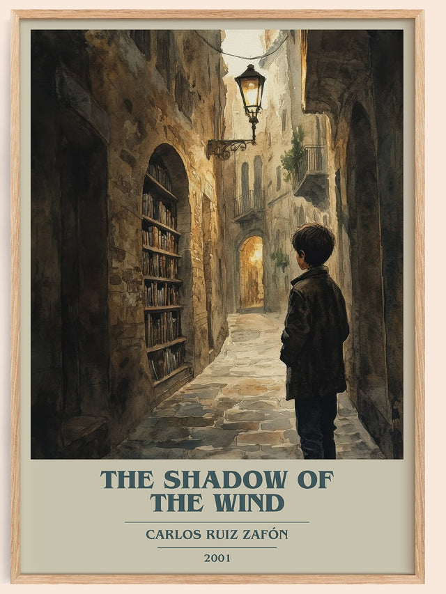 The Shadow Of The Wind Book Cover Poster by Carlos Ruiz Zafón