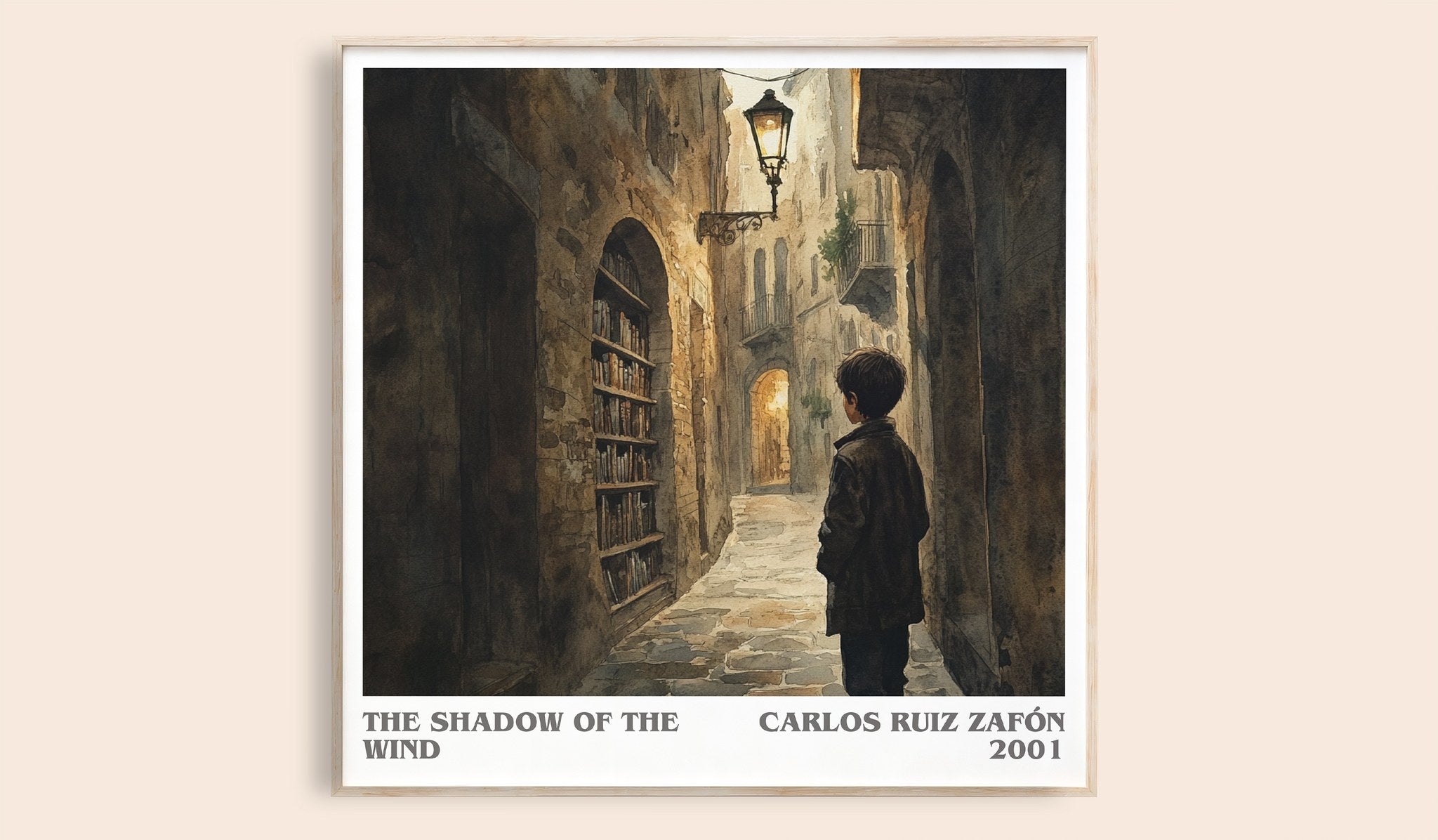 The Shadow Of The Wind Literary Art Print by Carlos Ruiz Zafón