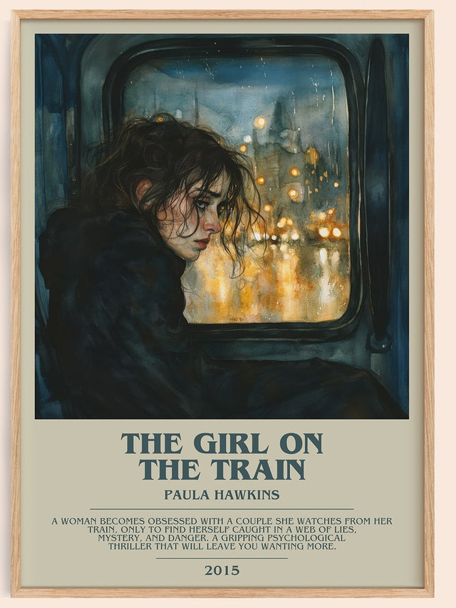 The Girl on the Train Bookish Wall Art by Paula Hawkins