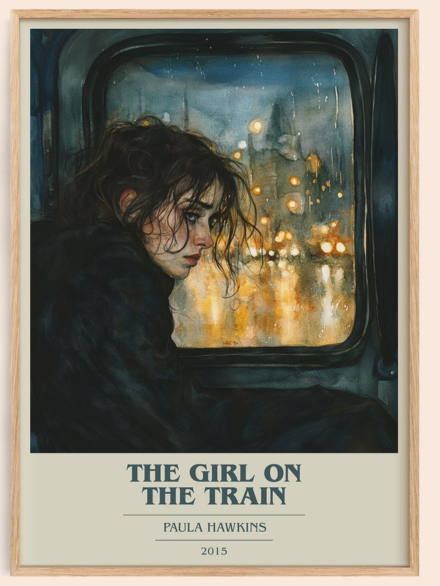 The Girl on the Train Book Cover Poster by Paula Hawkins
