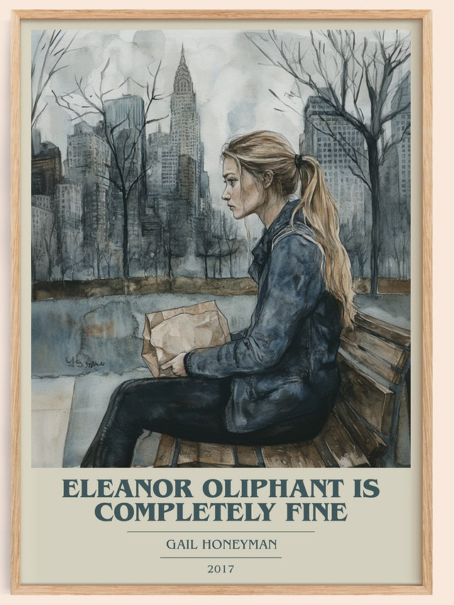 Eleanor Oliphant Is Completely Fine Book Cover Poster by Gail Honeyman