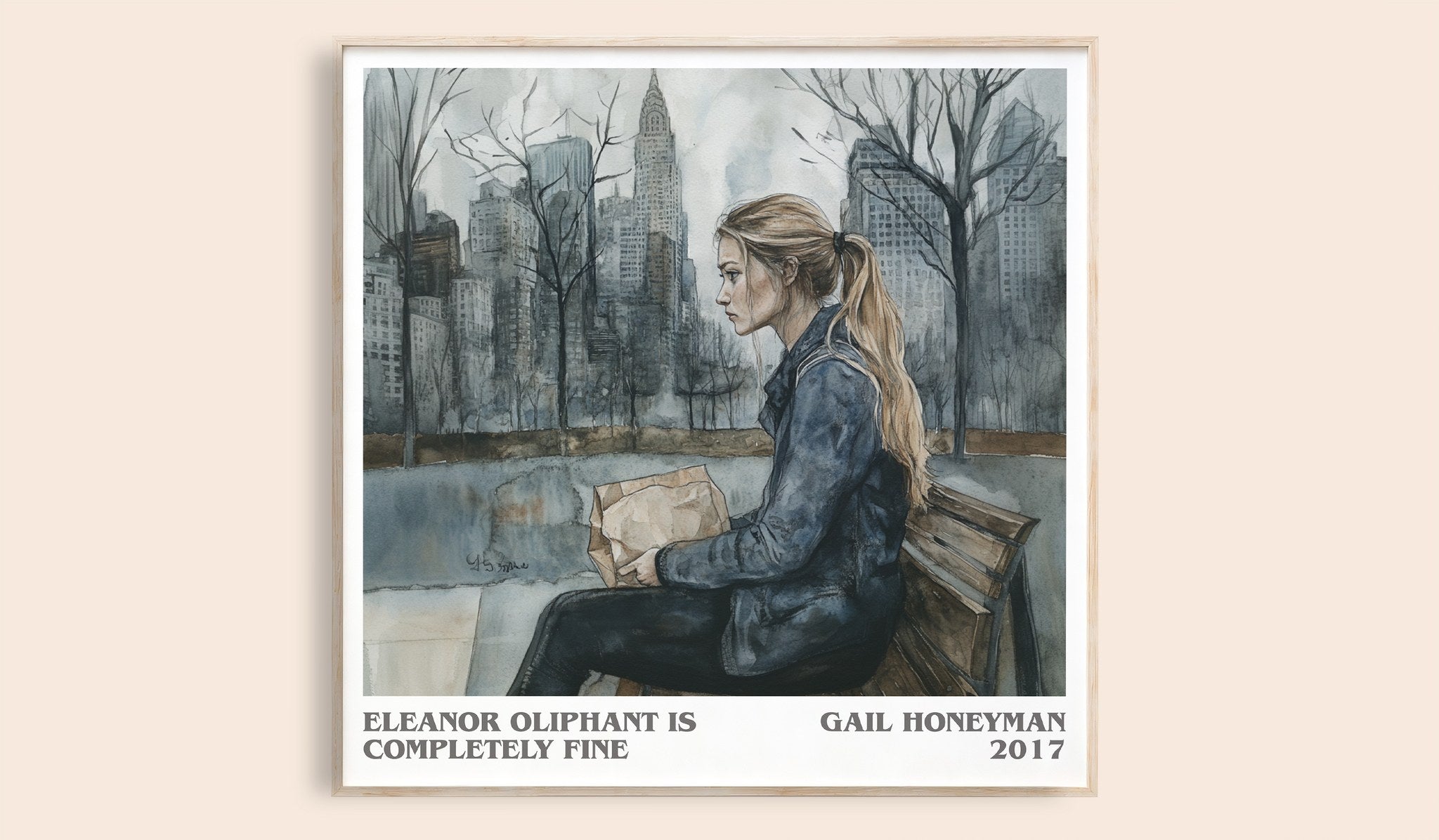 Eleanor Oliphant Is Completely Fine Literary Art Print by G. Honeyman