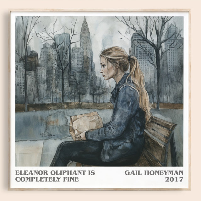 Eleanor Oliphant Is Completely Fine Literary Art Print by G. Honeyman
