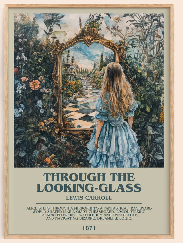 Through The Looking-Glass Bookish Wall Art by Lewis Carroll