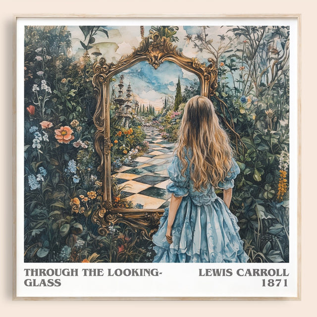 Through The Looking-Glass Literary Art Print by Lewis Carroll