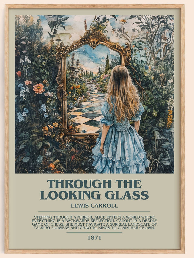 Through The Looking-Glass Bookish Wall Art by Lewis Carroll