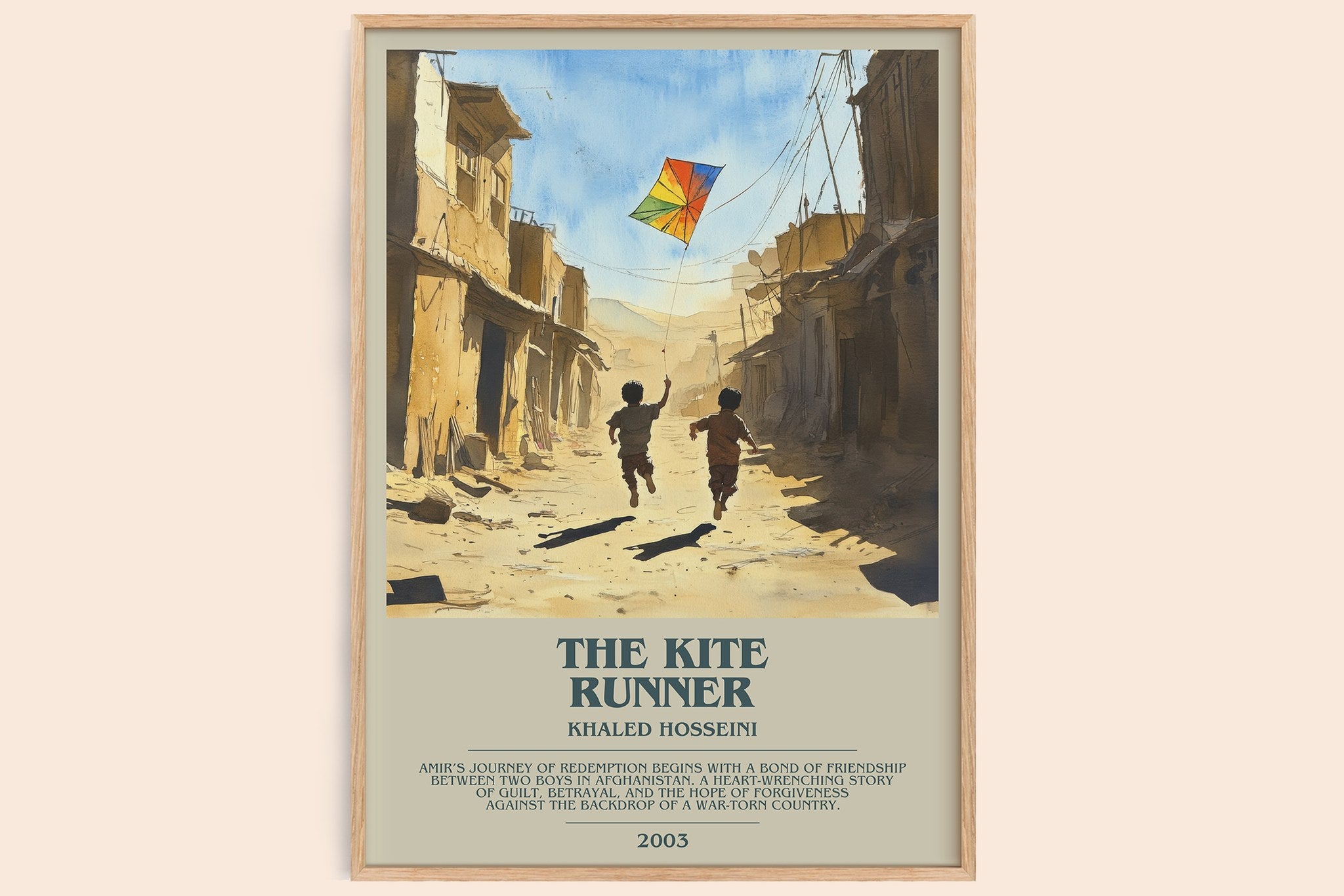 The Kite Runner Bookish Wall Art by Khaled Hosseini
