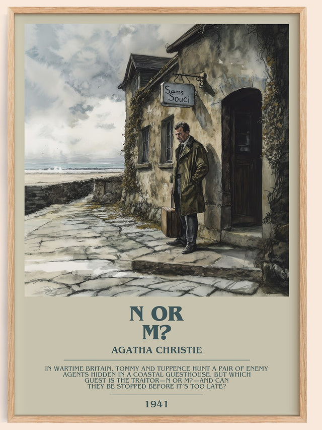 N Or M? Bookish Wall Art by Agatha Christie