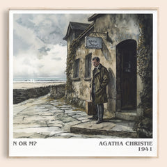 N Or M? Literary Art Print by Agatha Christie