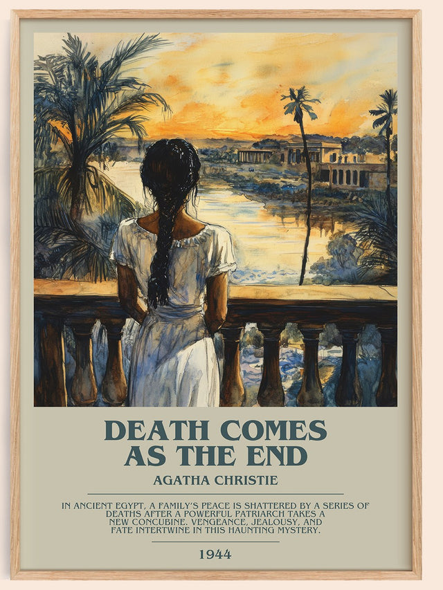 Death Comes as the End Bookish Wall Art by Agatha Christie