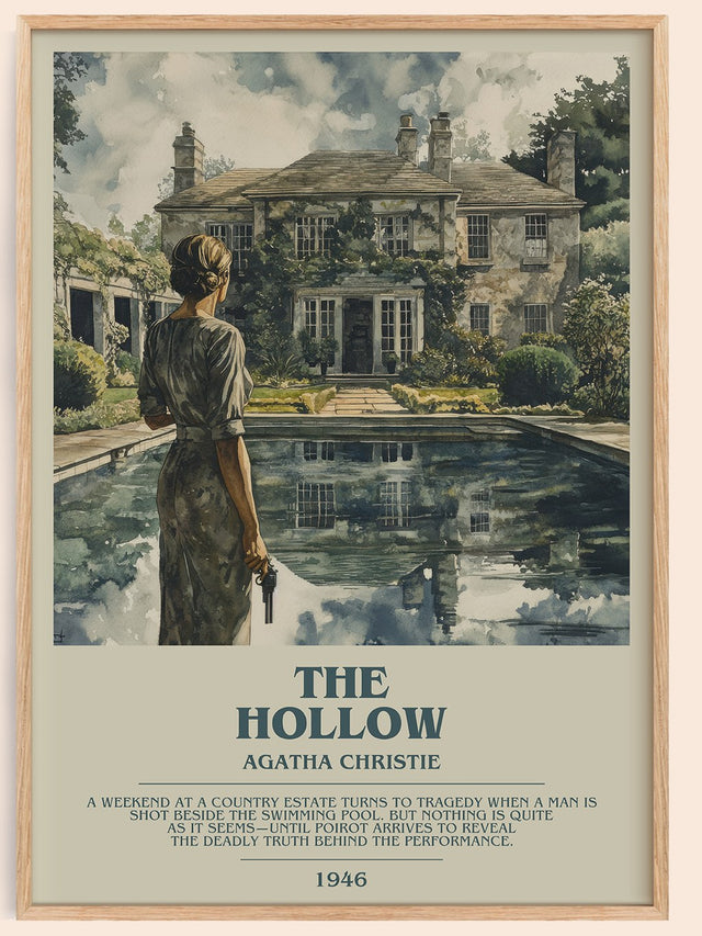 The Hollow Bookish Wall Art by Agatha Christie