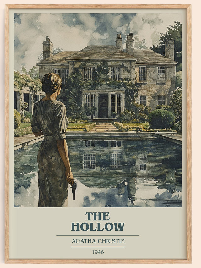 The Hollow Book Cover Poster by Agatha Christie