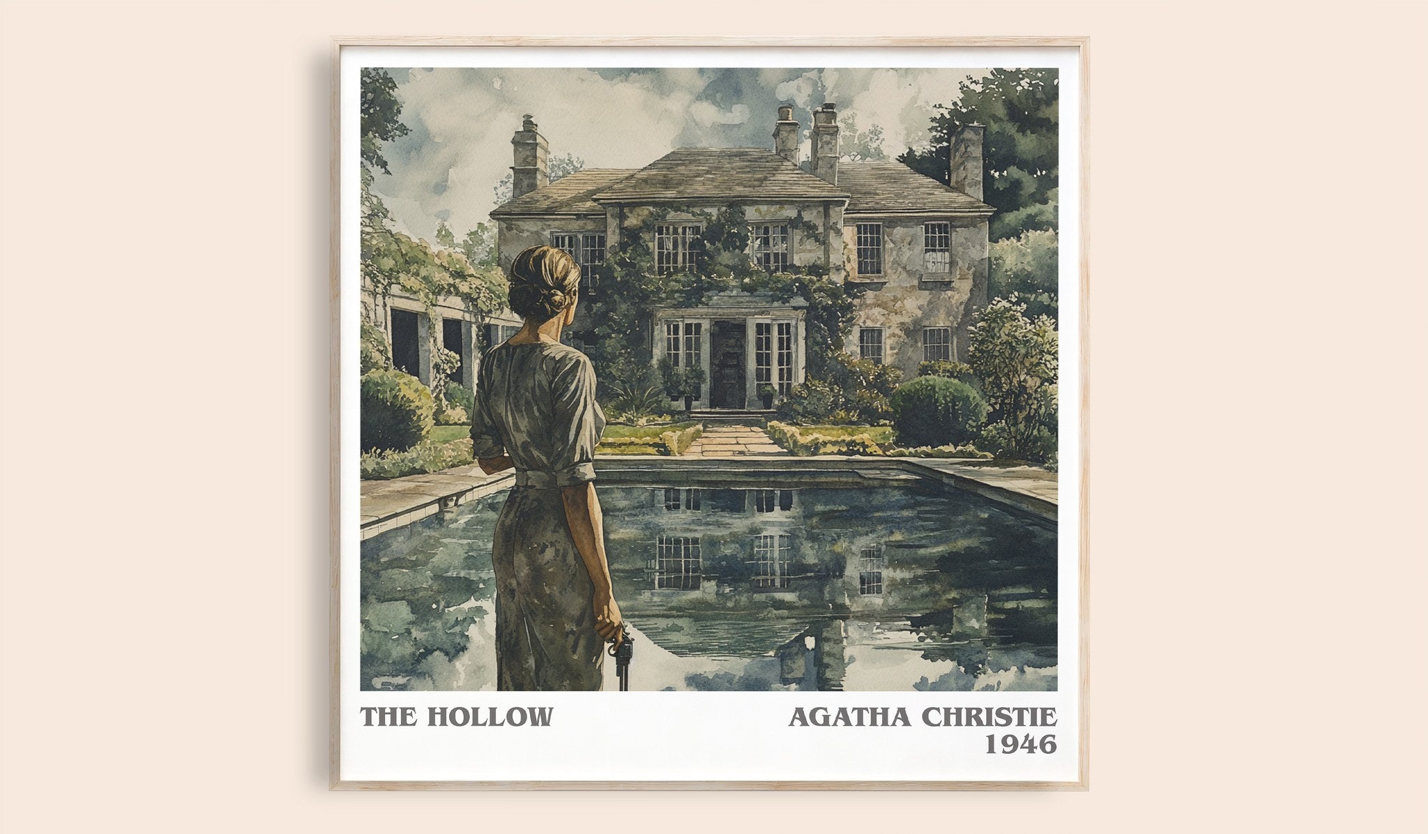 The Hollow Literary Art Print by Agatha Christie